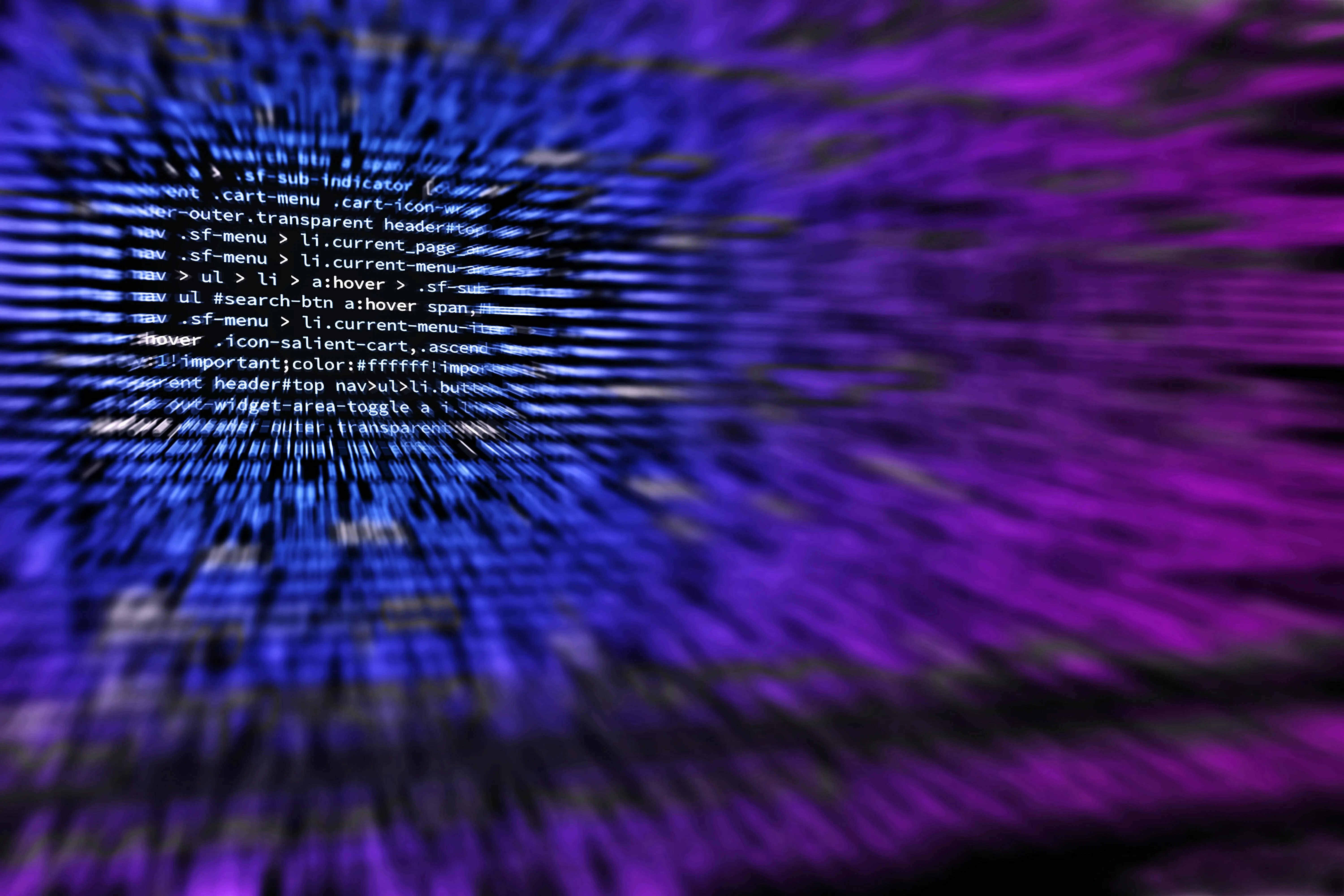 purple image with coding 