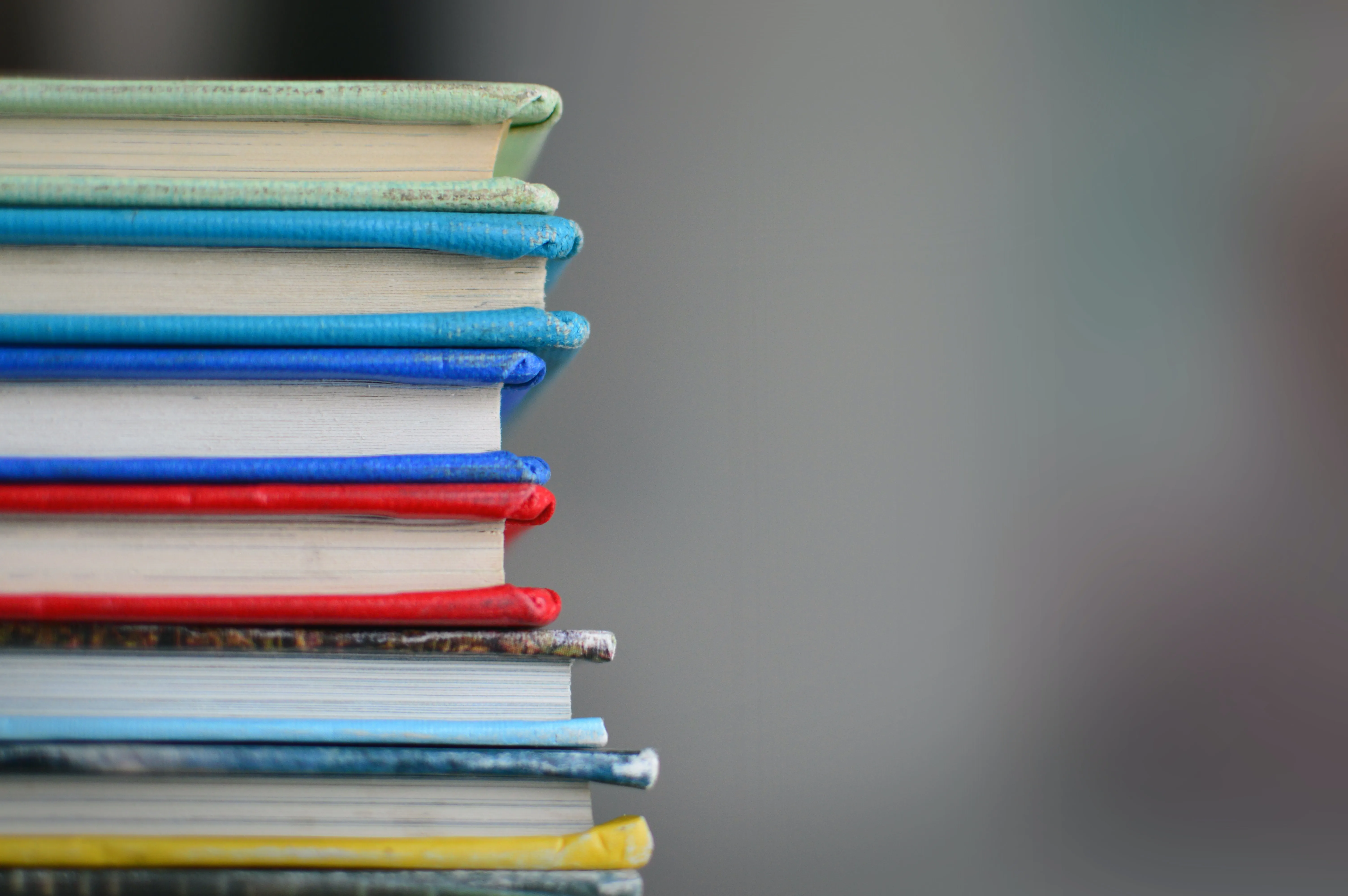 books stacked up