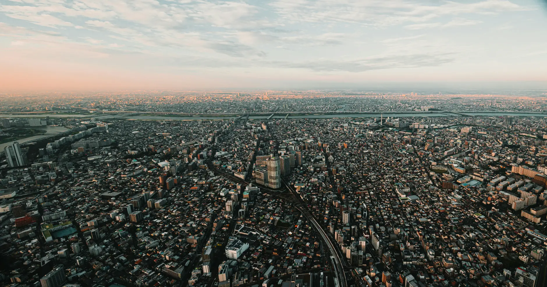 Skyline view of city