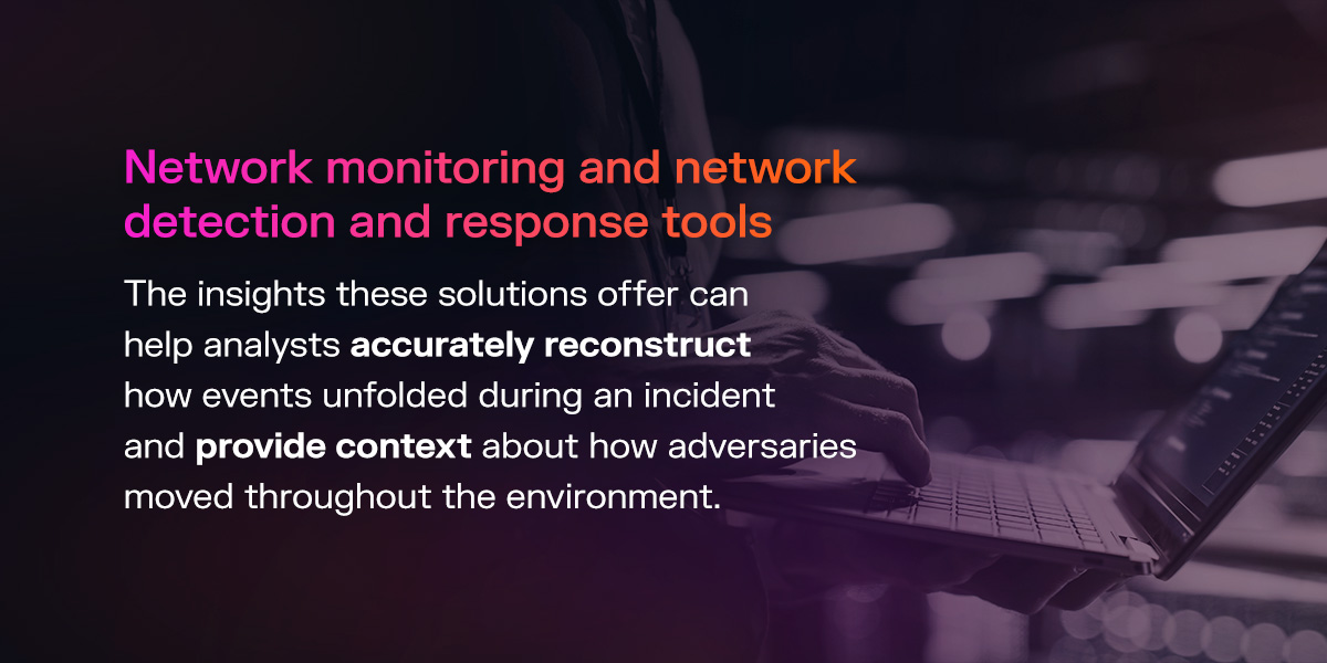 root cause analysis, network monitoring, NDR tools