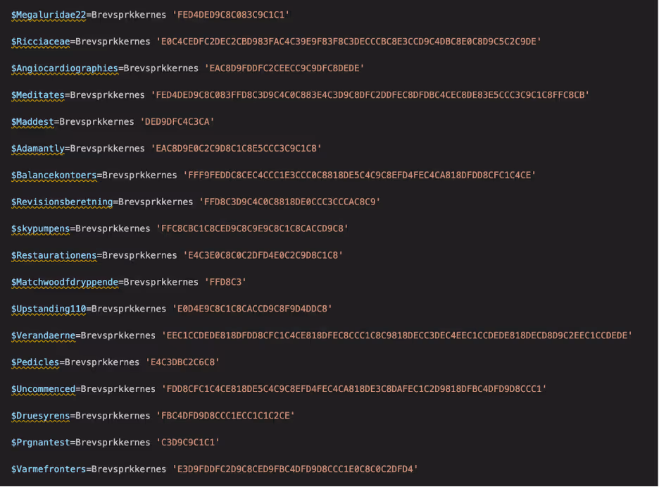 Obfuscated Hex Strings