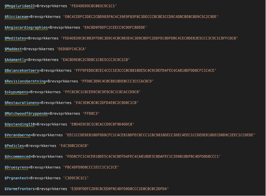 Obfuscated Hex Strings
