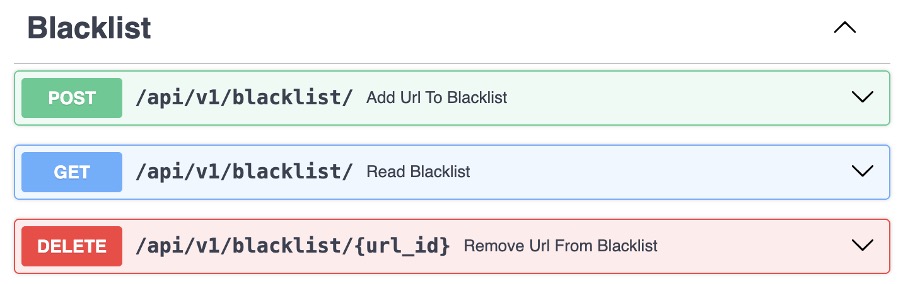 Blacklist endpoints shadow v2 DDoS