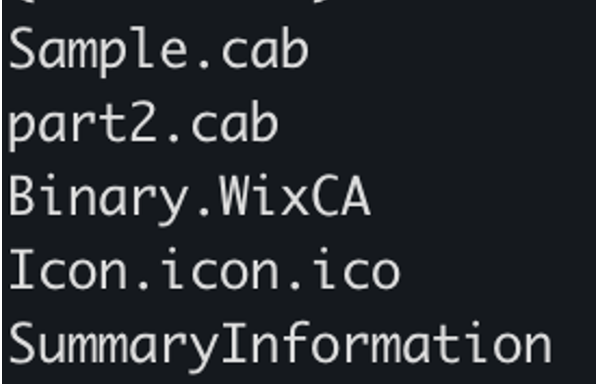 Screenshot of v3.msi content.
