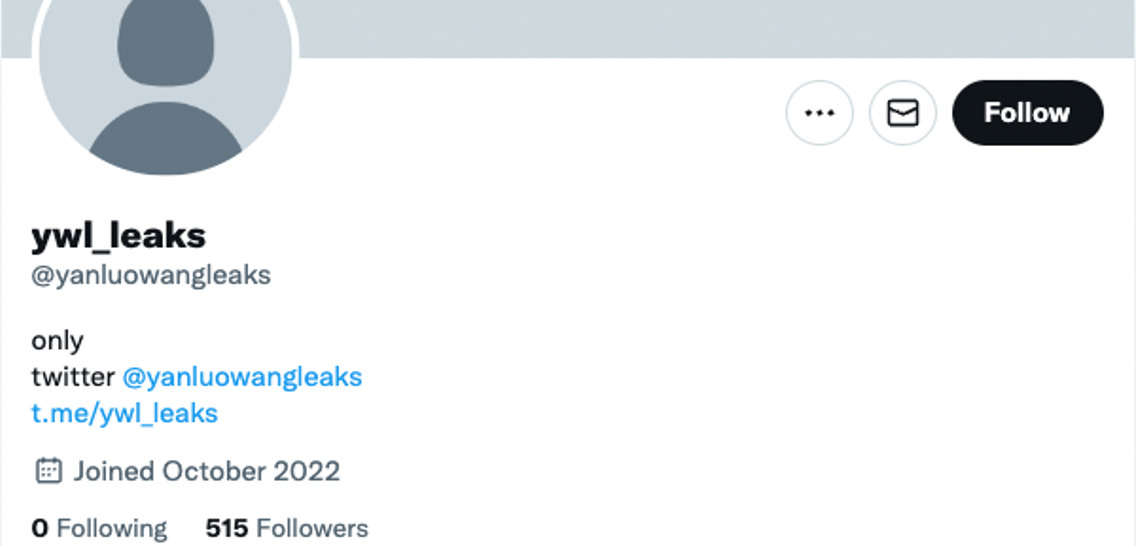 Twitter account where the leaks and decryption source were shared