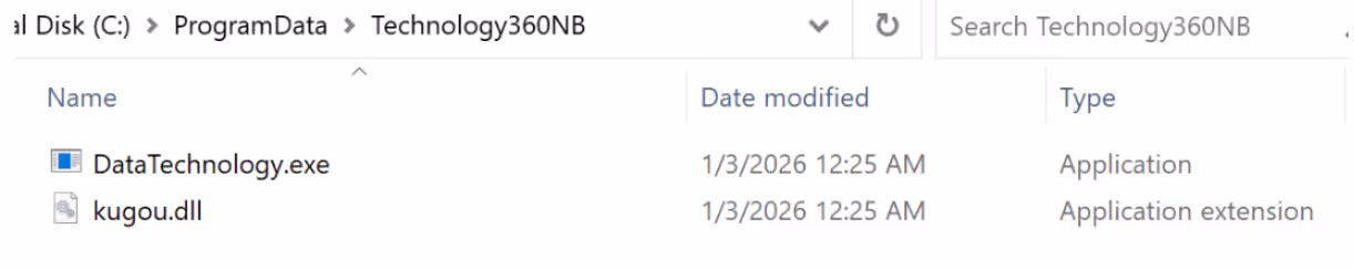 Folder “Technology360NB” created.