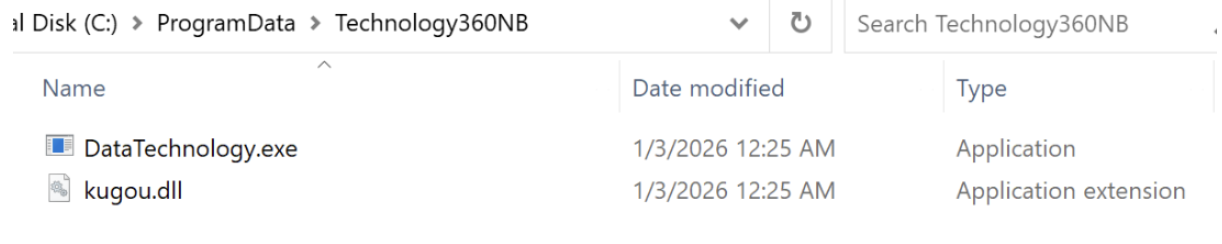 Folder “Technology360NB” created.