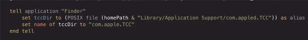 Example of how users interact with TCC.