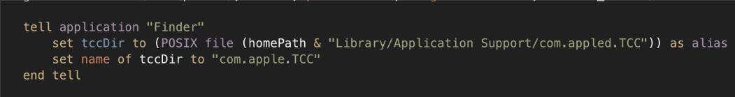 Example of how users interact with TCC.