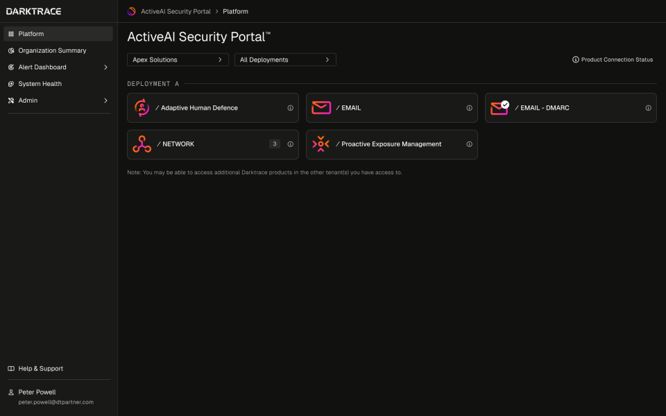 ActiveAI Security Portal Dashboard