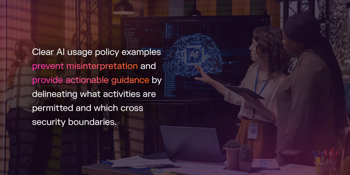 ai usage policy examples