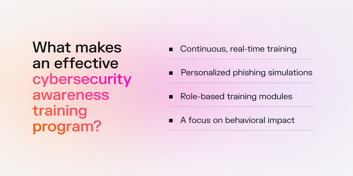 what makes an effective cybersecurity awareness training program