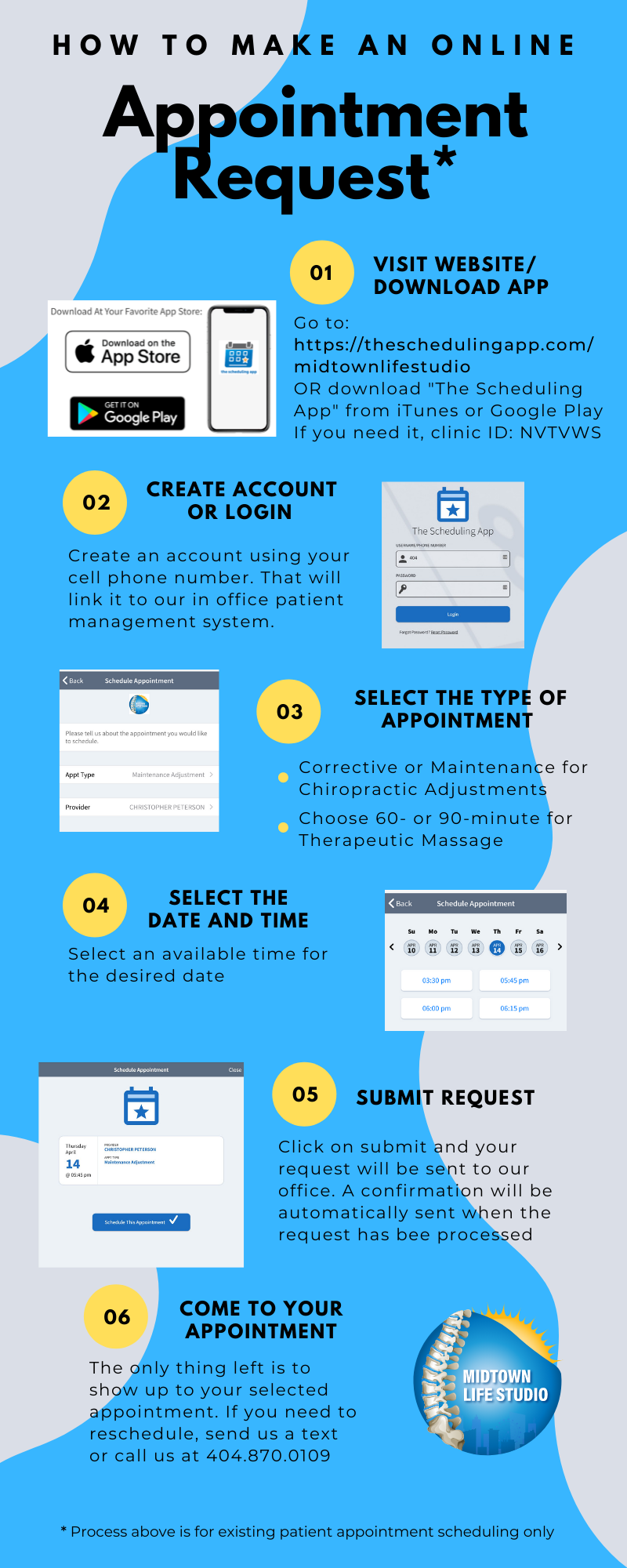 Existing Patient Appointment Request Procedure