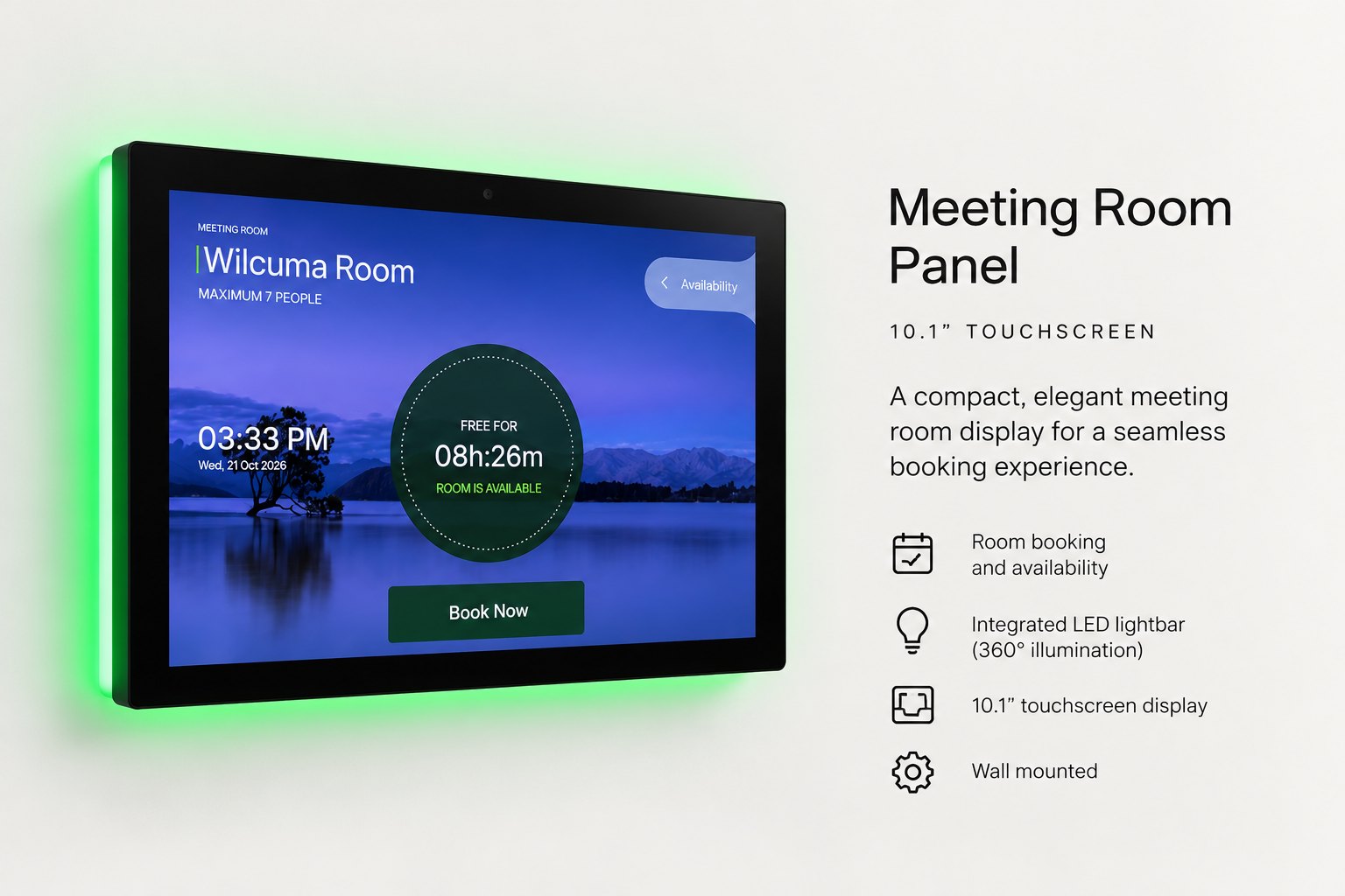 Nura Space Room 10 meeting room panel
