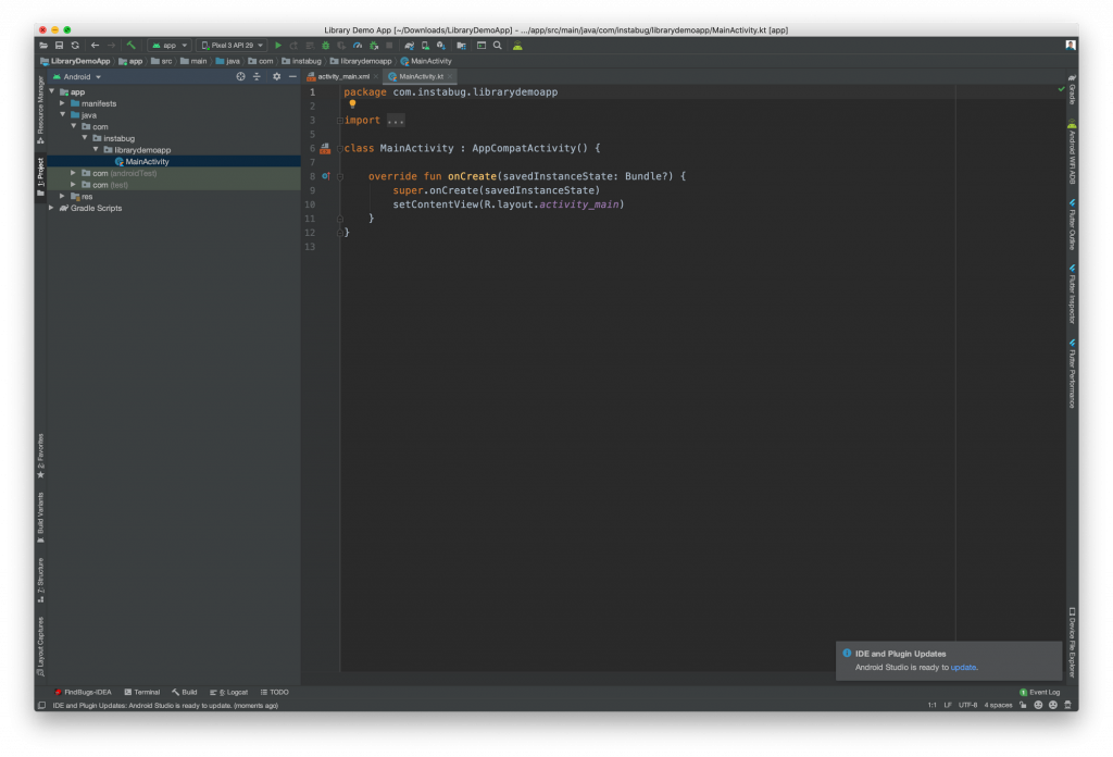 Android Studio project view