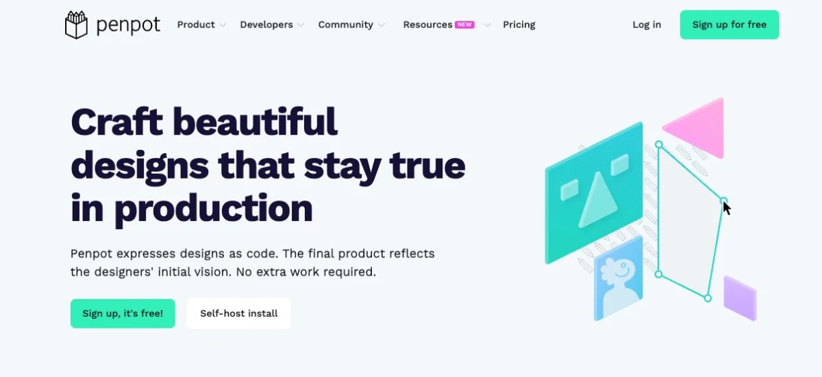 Penpot mobile app design tool