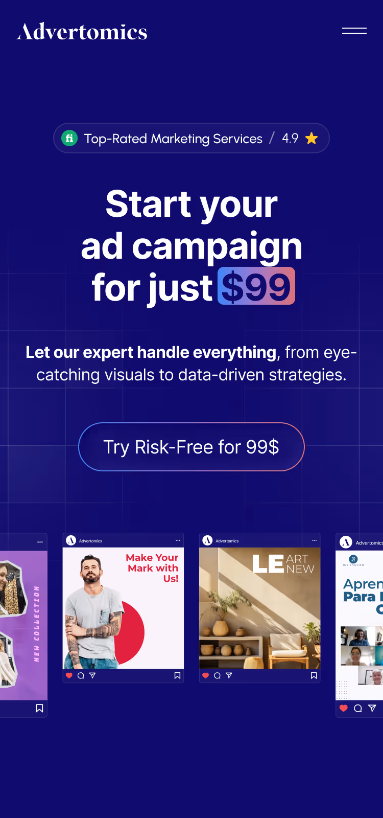 influ.ai influencer marketing platform UX/UI design case study mobile cover 