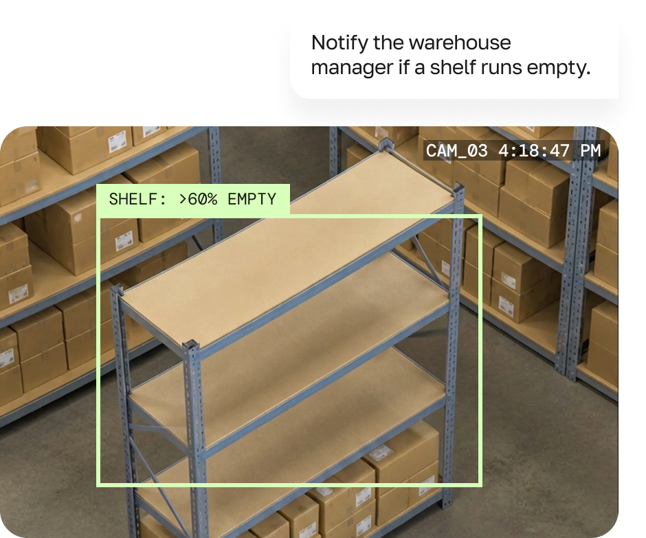 Shelf monitoring by DISPL Agent