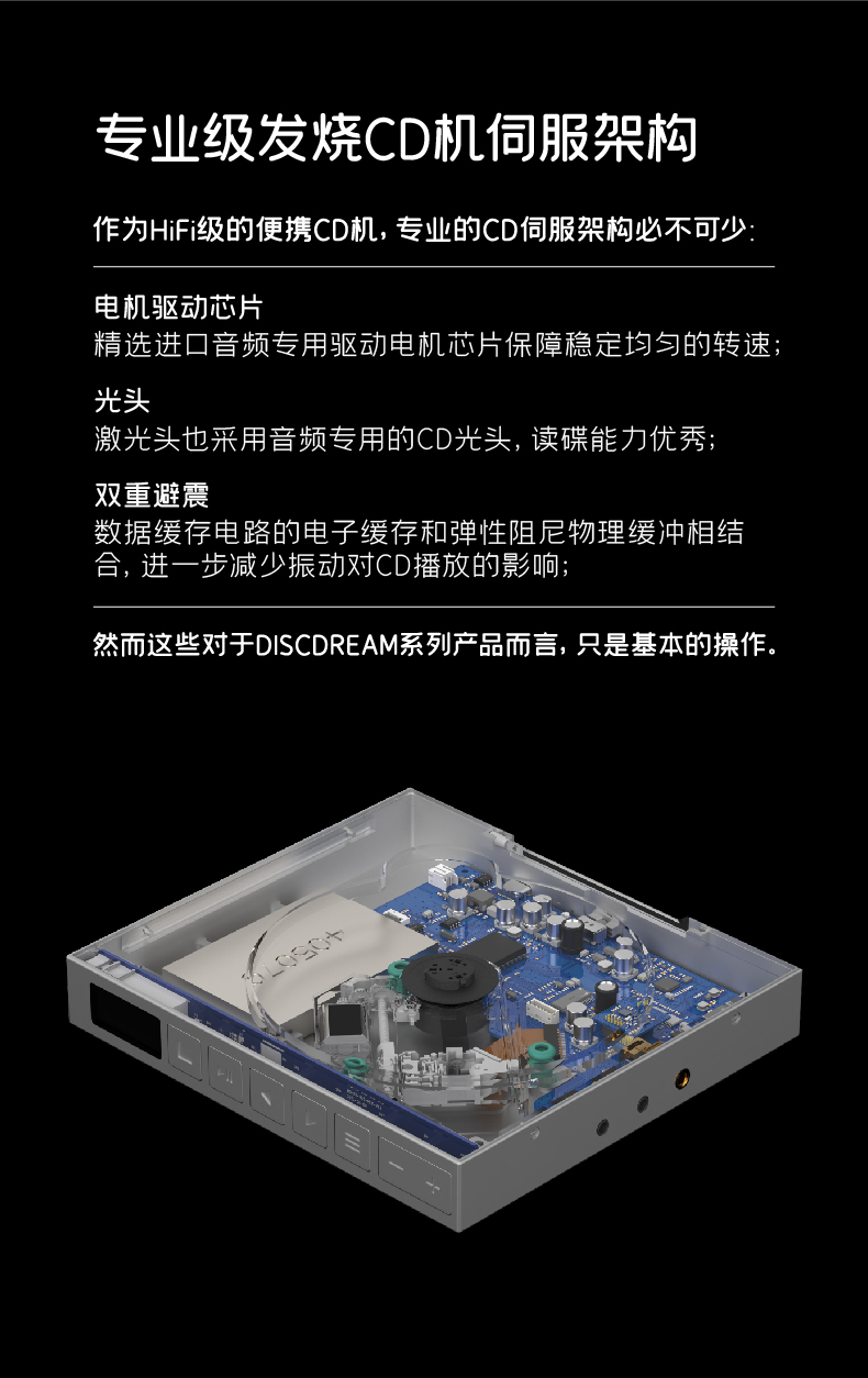 MoonDrop 水月雨DISCDREAM 2 ULTRA 夢想碟機2Ultra 隨身CD 播放機/USB音