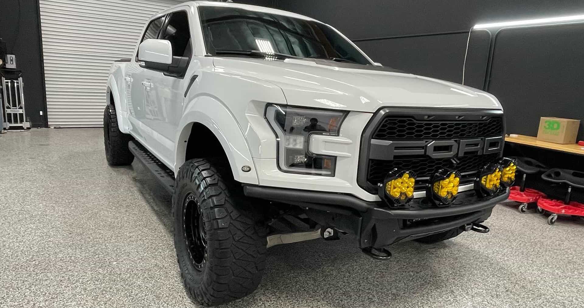 White Ford pickup detailed by Detail 2 U in Rancho Cucamonga