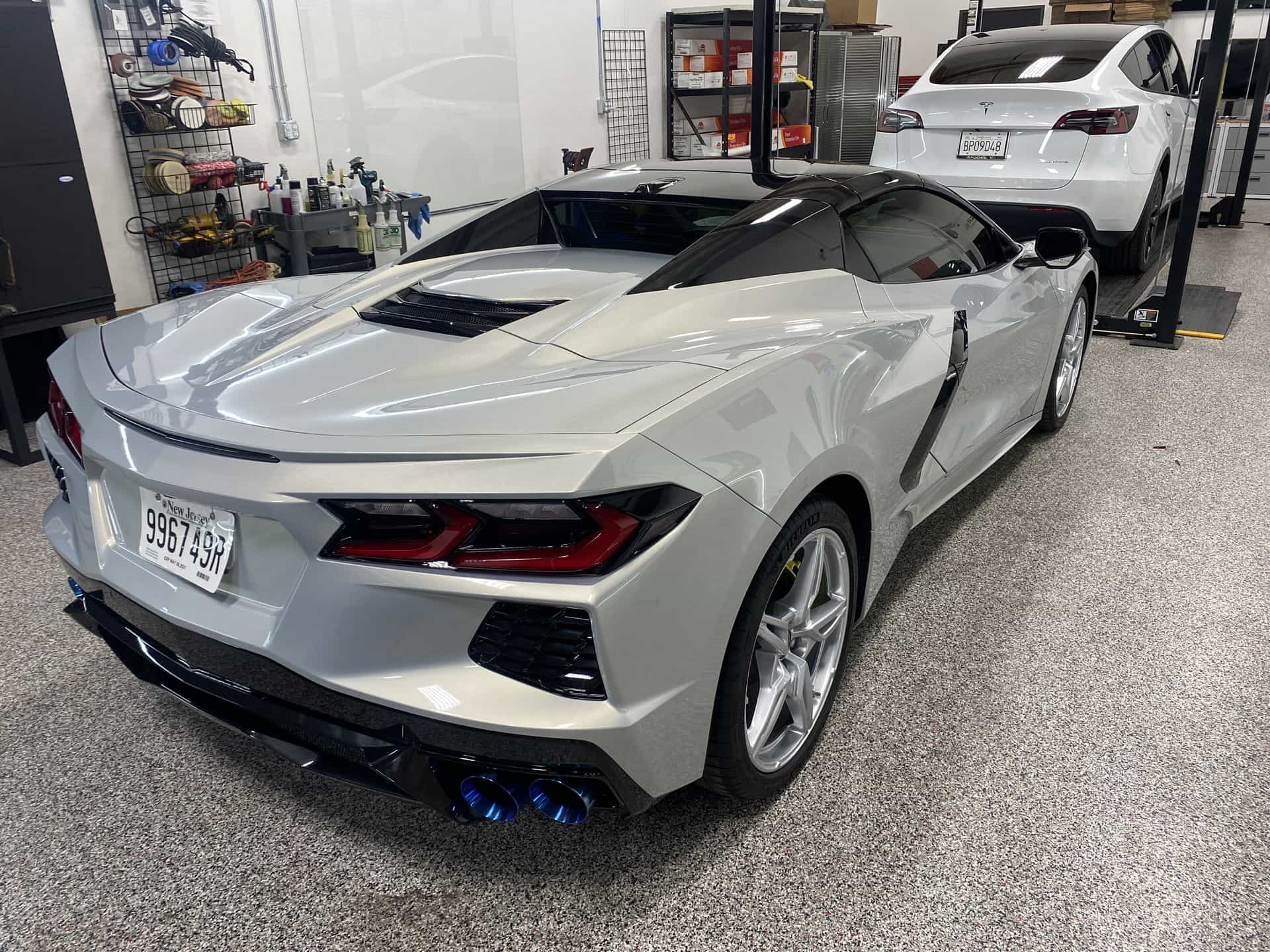 Silver Corvette detailed and protected by Detail 2 U in Rancho Cucamonga - photo 2