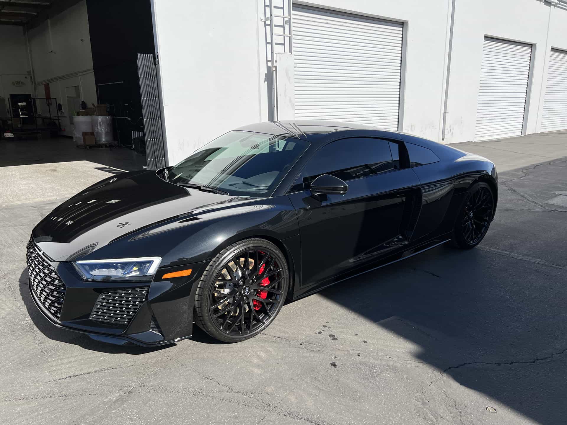 Black Audi R8 with PPF, ceramic coating, window tint and paint correction by Detail 2 U - photo 1