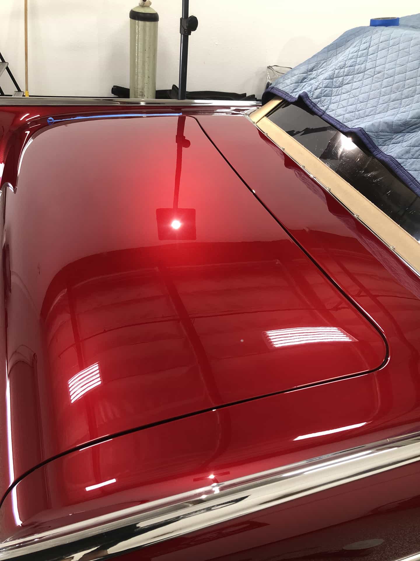 Glossy ceramic coated paint after maintenance at Detail 2 U in Rancho Cucamonga