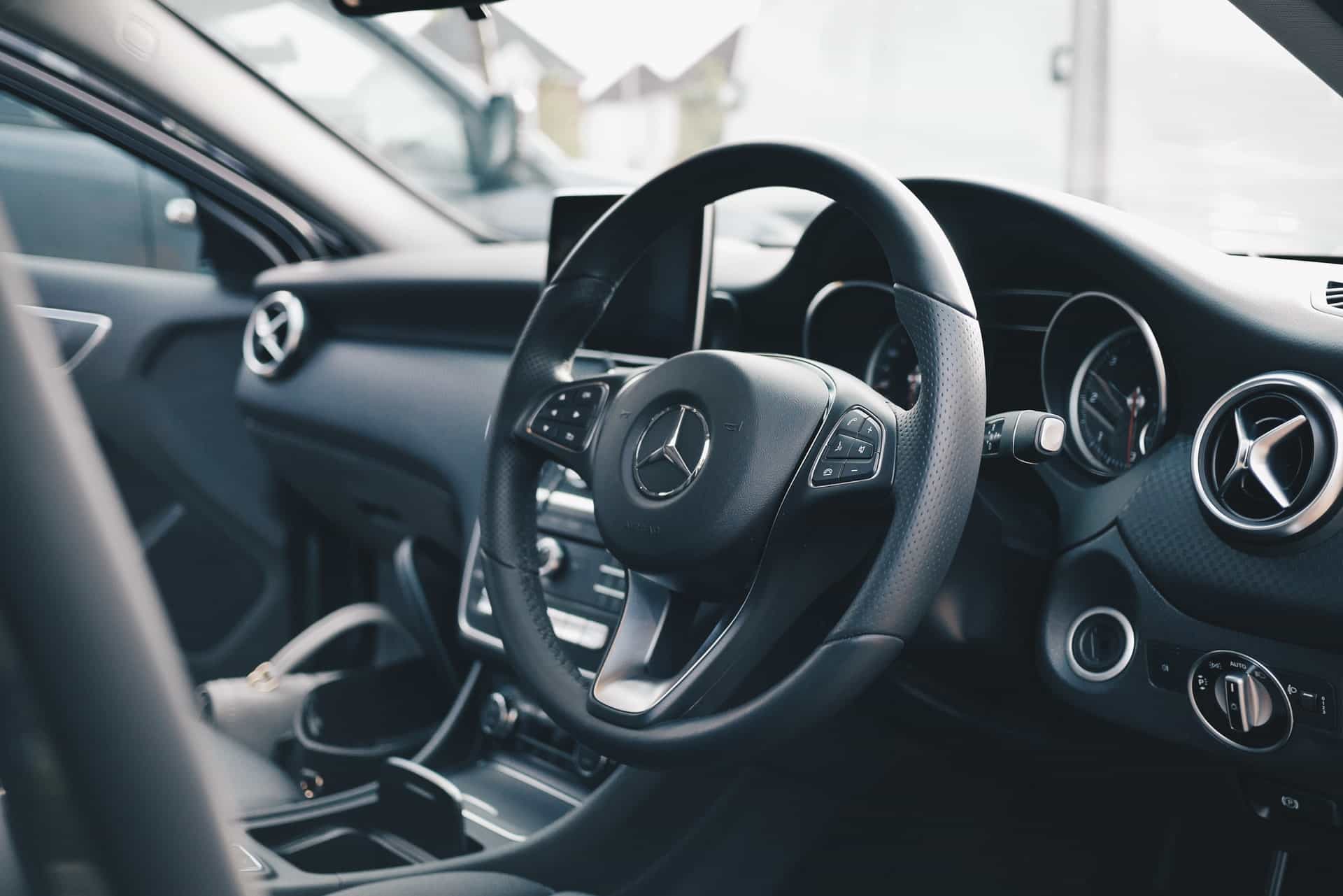 Luxury car with paint protection film