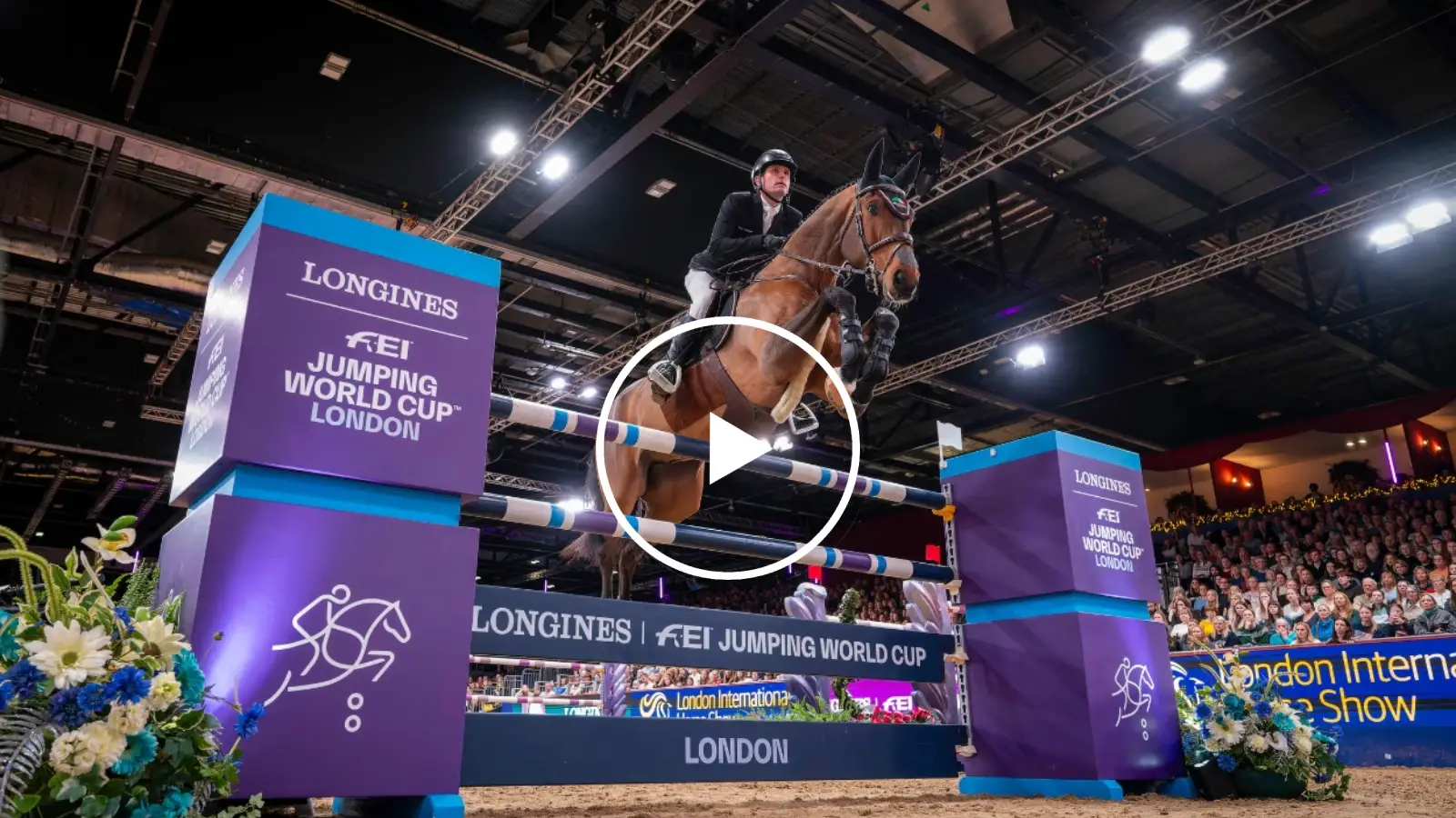 Darragh Kenny und Eddy Blue bei dem FEI Jumping Wold Cup in London