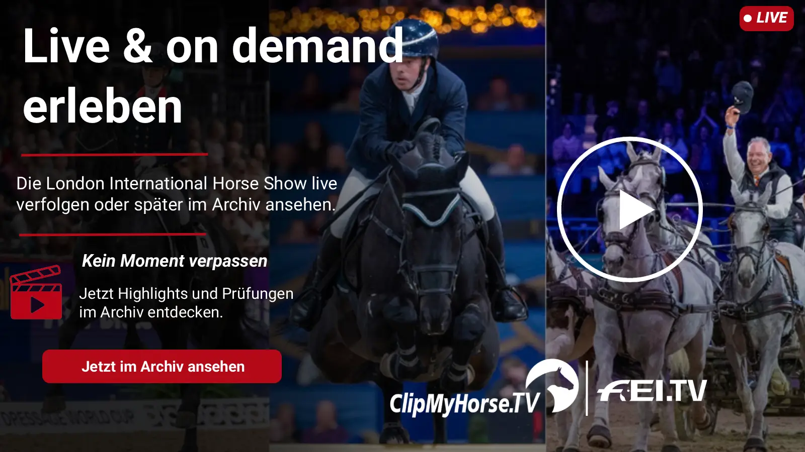 London International Horse Show live and on demand