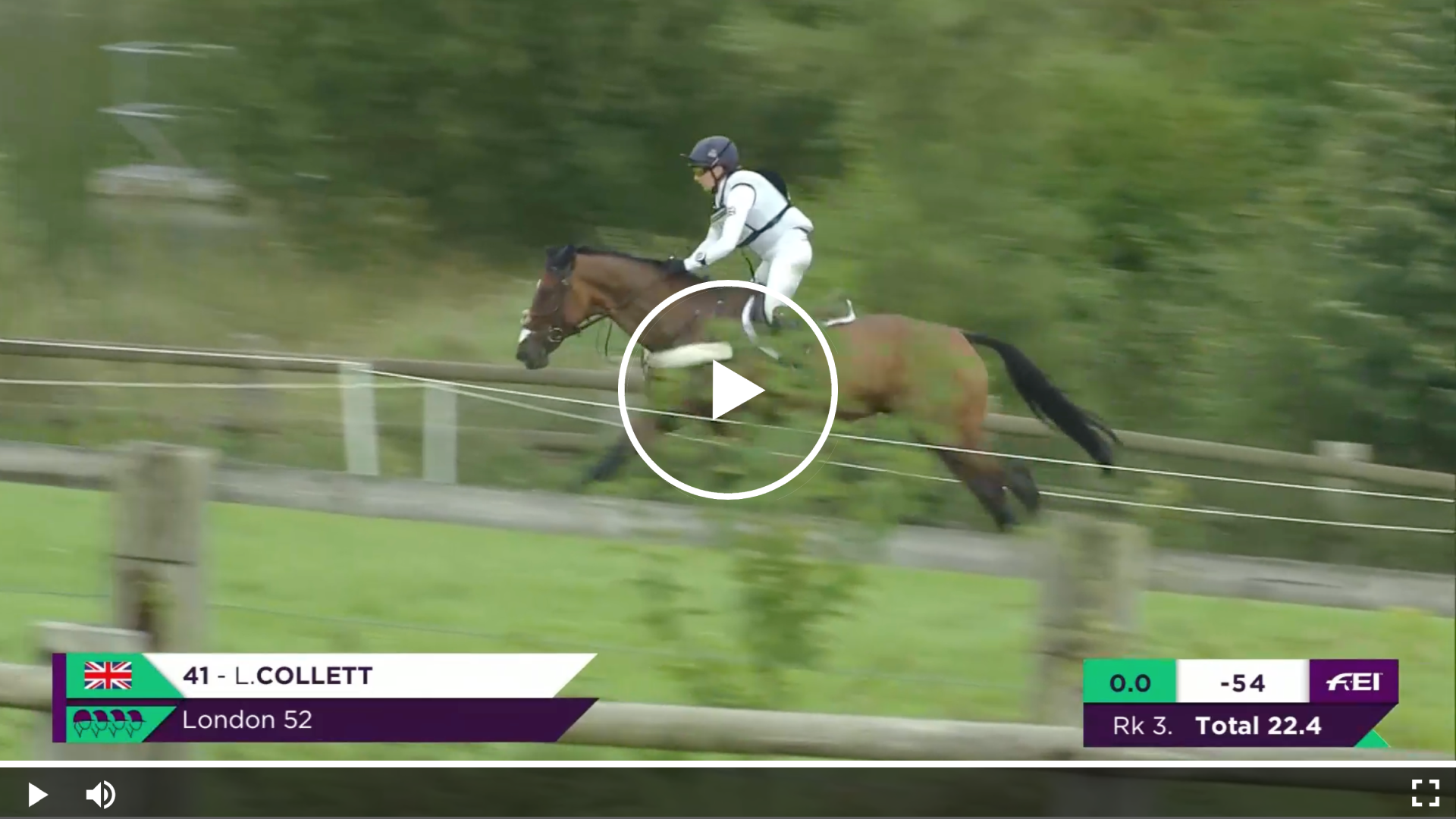 Laura Collett mit London 52 im Gelände beim CCI5*-L in Luhmühlen.