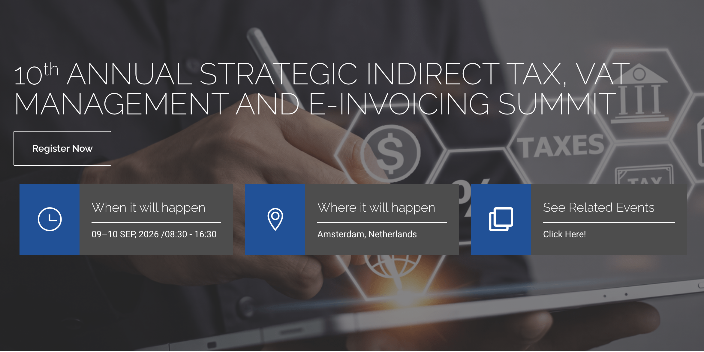 10th Annual Strategic Indirect Tax, VAT Management & e-Invoicing Summit