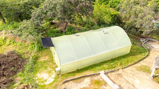 Synnefa smart solar dryer deployed in the field for post harvest processing