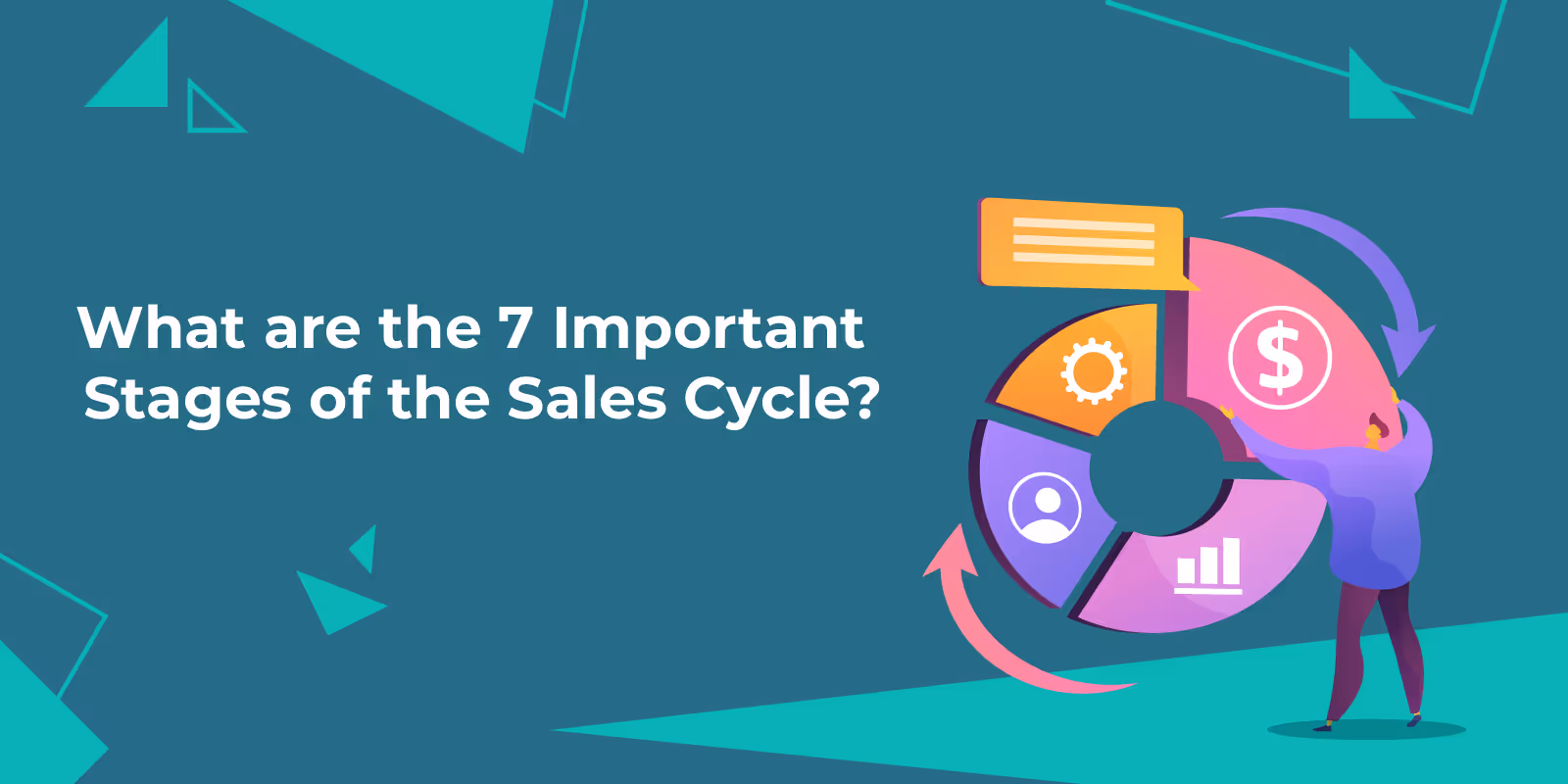 What are the 7 important stages of the sales cycle?