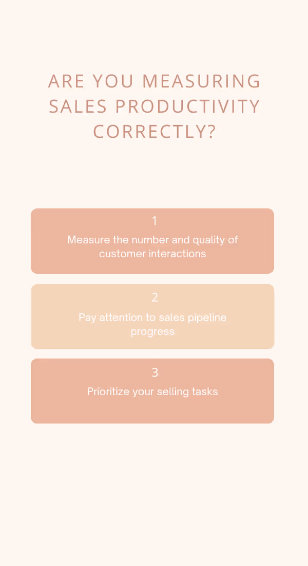 Are You Measuring Sales Productivity Correctly