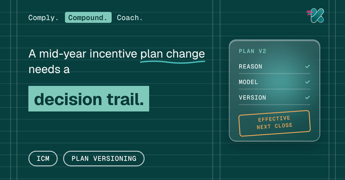 A mid-year incentive plan change needs a written decision trail.