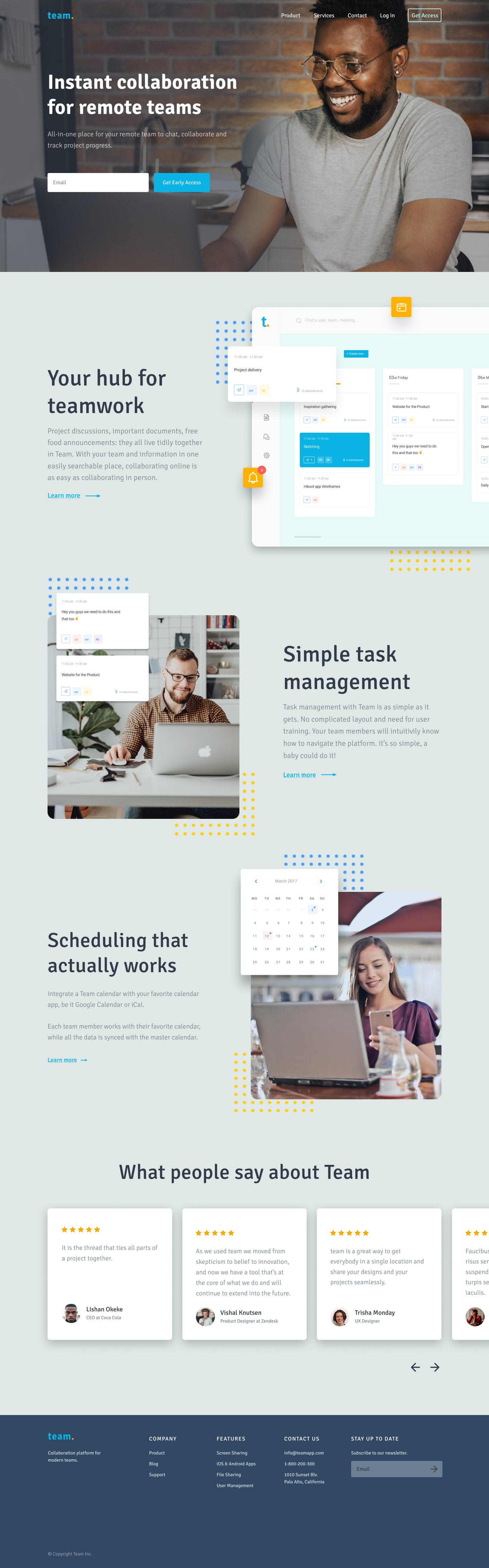 A screenshot of web page