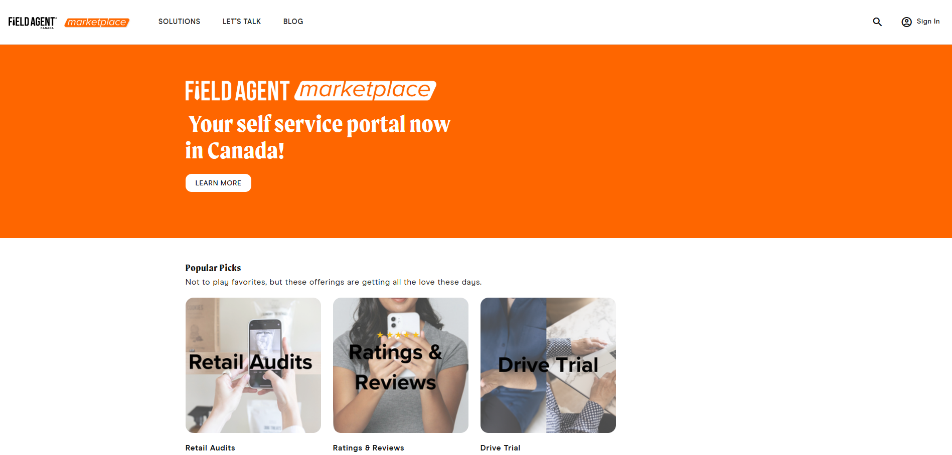 Field Agent retail mission marketplace