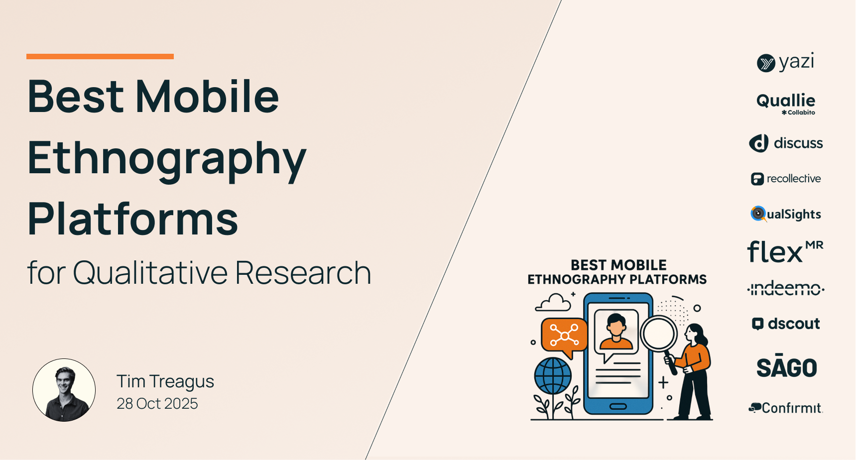 Compare 10 mobile ethnography platforms including Yazi, Dscout, Indeemo, Sago, and Forsta. Evidence-based analysis of response rates, participant experience, features, and costs for qualitative researchers.