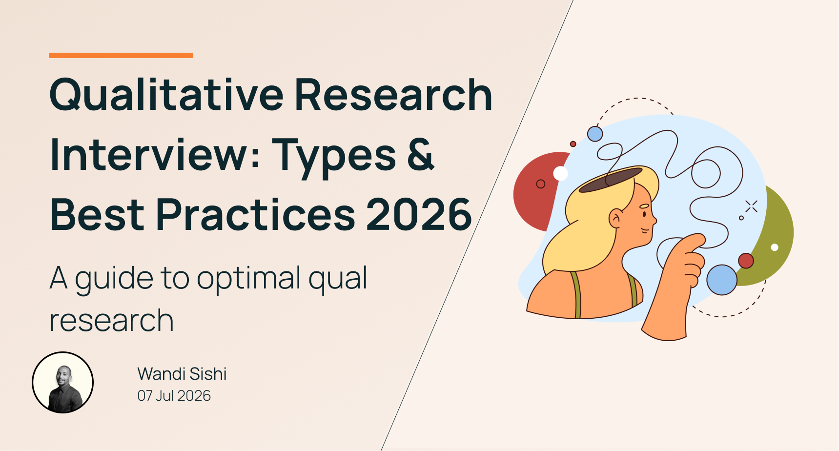 Qualitative research interview guide: interview types, how many you need for saturation, thematic analysis steps, and WhatsApp/AI-moderated methods.