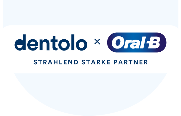 dentolo Logo und Oral-B Logo:
Strahlend starke Partner