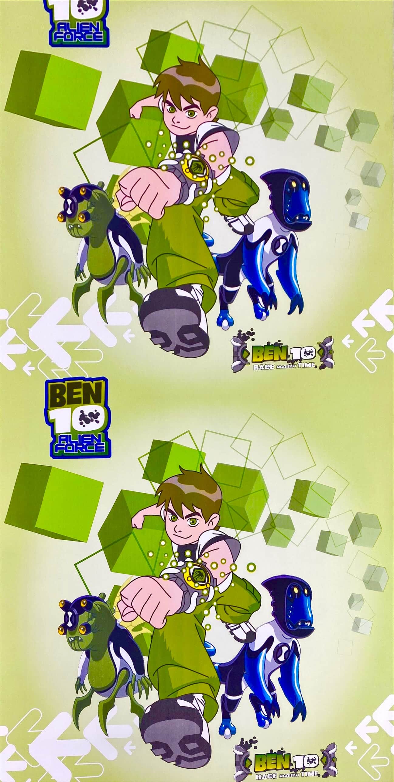 cartoon character Ben10 pattern wall covering