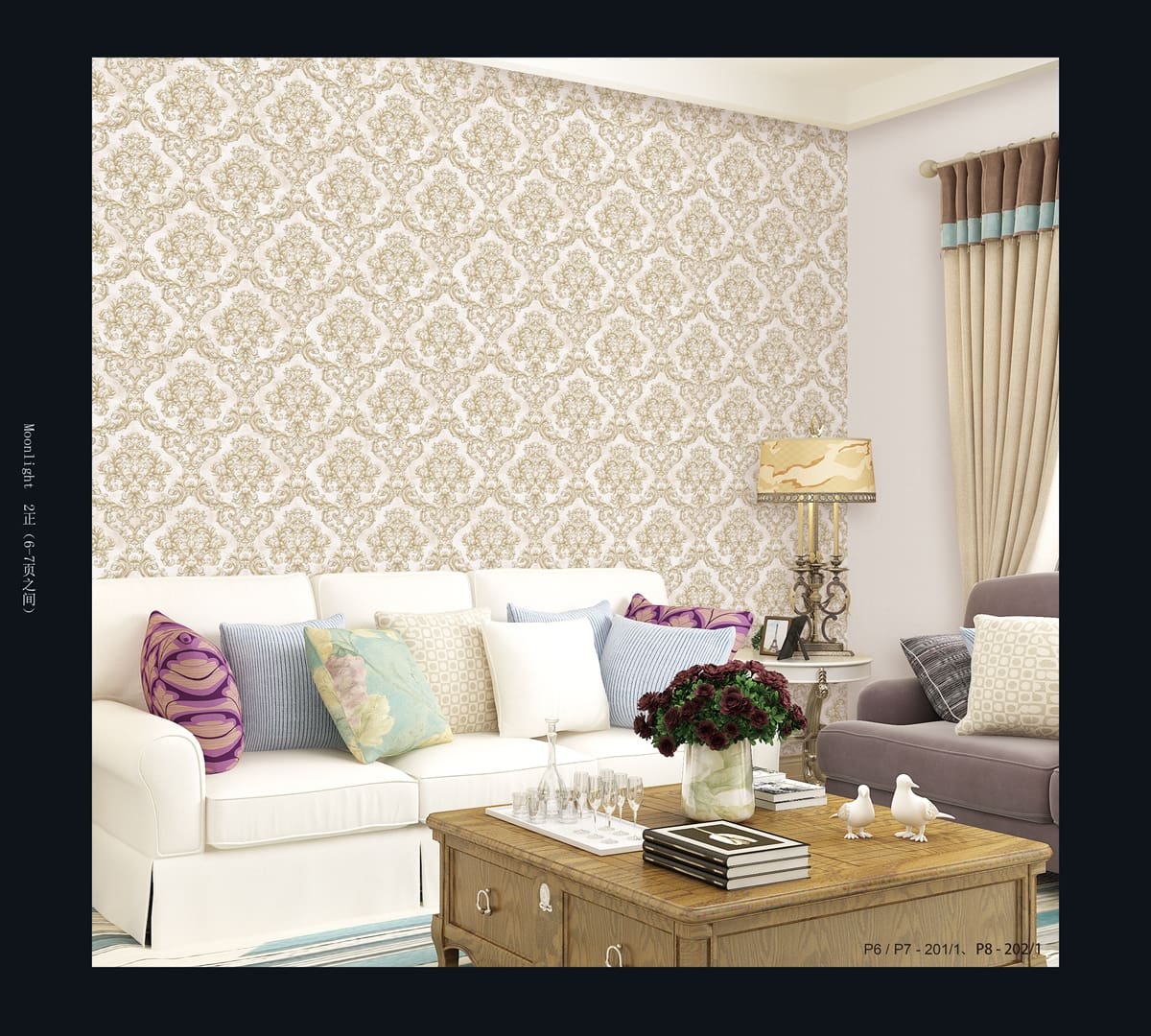 Wall covering design pattern