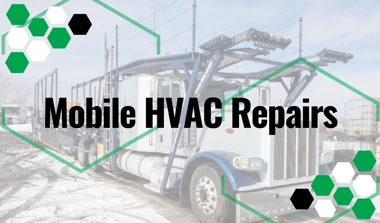 Car hauler truck with empty upper and lower decks parked on a snowy lot for heavy-duty transport service.