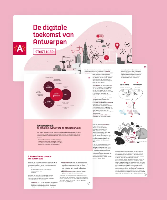 Antwerp goes for digital first in its relationship with the citizen. In interactive magazine, the city of Antwerp introduces its strategy for the digital transformation.