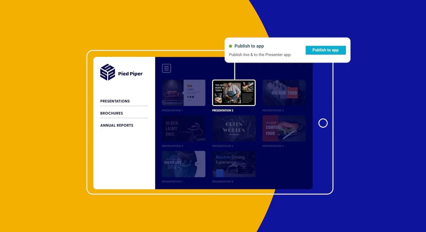 New publish to Presenter app