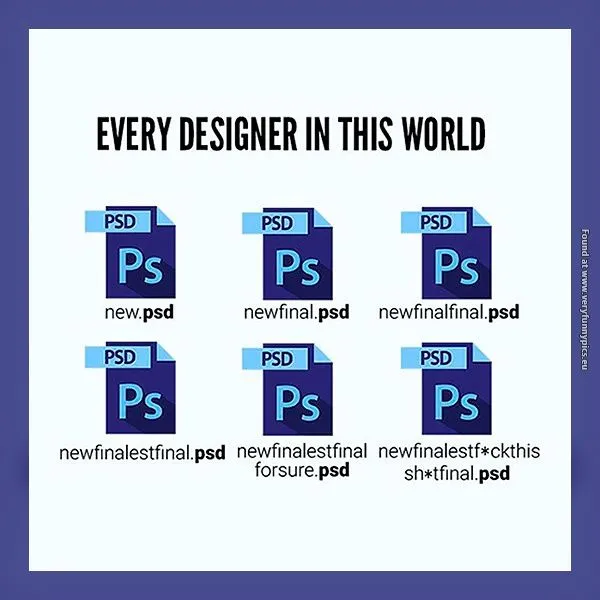 A meme of multiple files with different filenames indicating this is the real final version