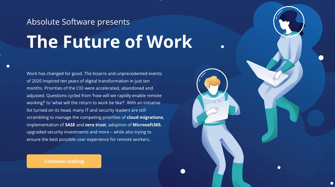 Image: thumbnail of an online white paper created by Absolute Software.