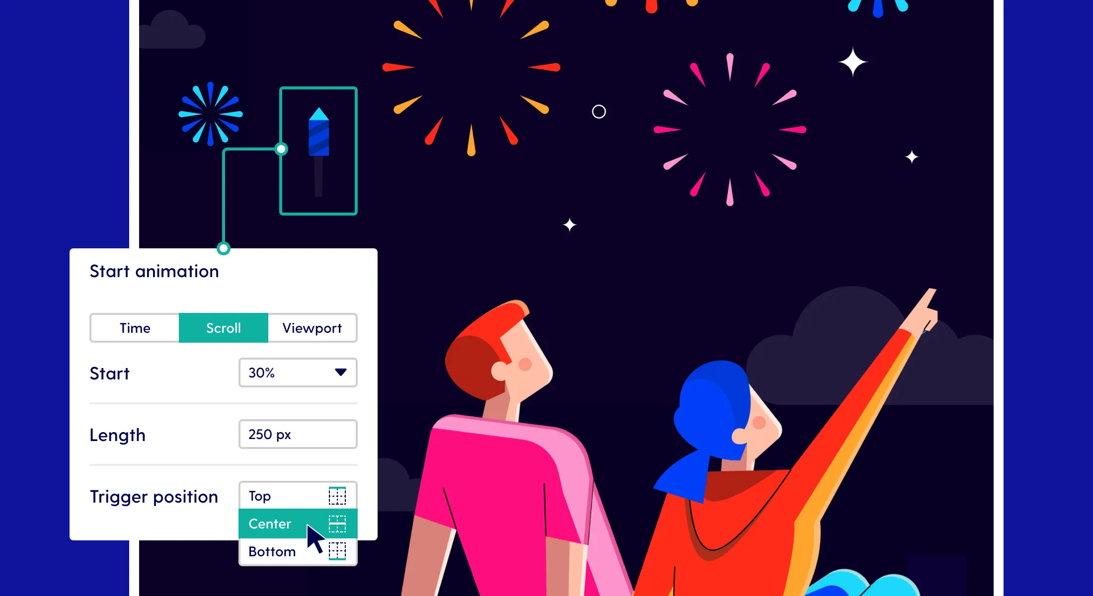New scroll animations and a redesigned timeline